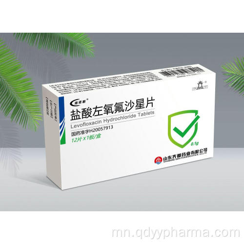 Levofloxacin Hydrochlide таблет 100мг